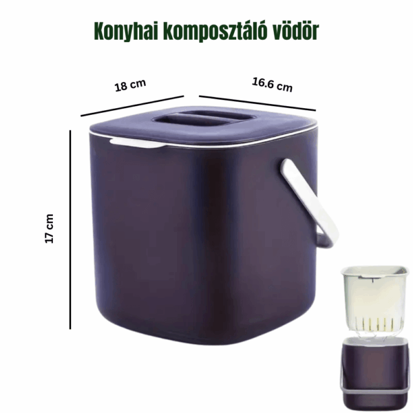 EcoBin konyhai komposztáló gyűjtőedény - Image 2