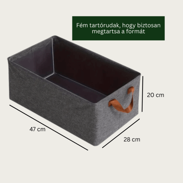 EcoBin vászon szekrényrendszerező készlet tároló